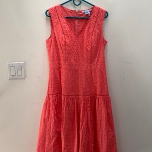 Draper James -size 12 along Coral Dress